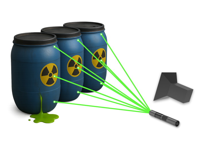 Barrel leaking hazardous material